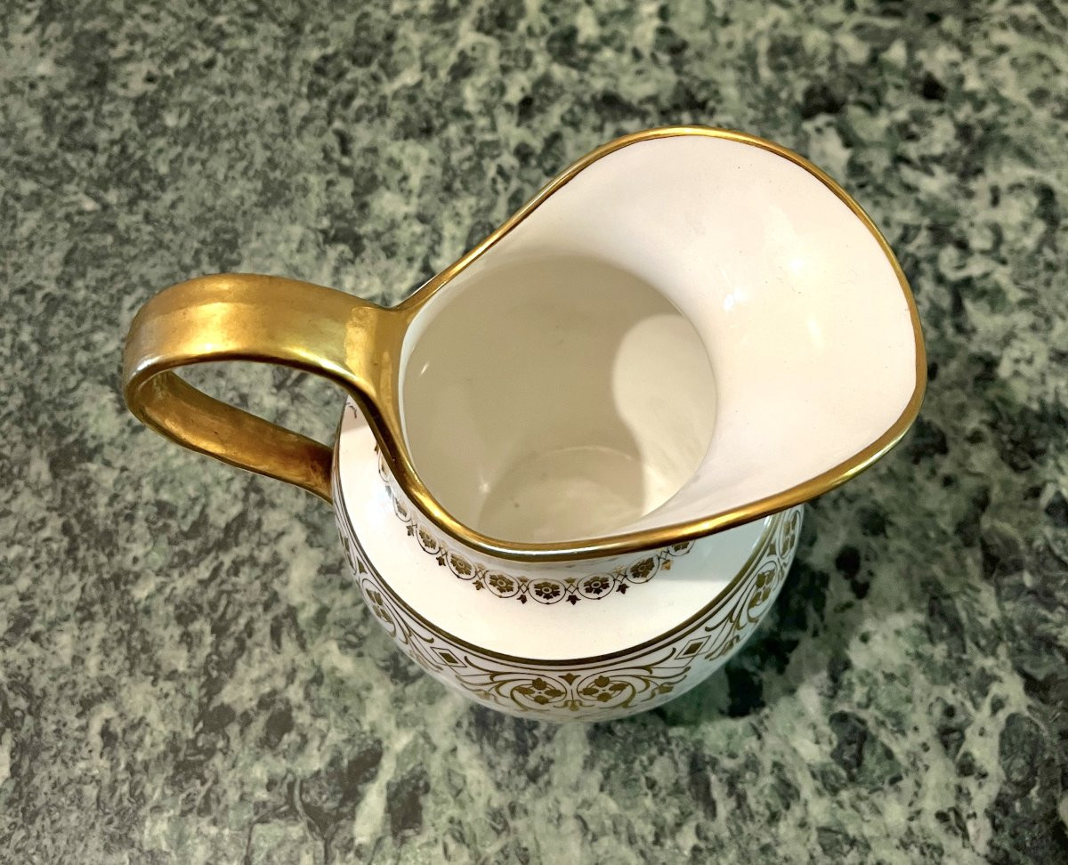 Verseuse ou grand pot à lait en porcelaine de Sèvres Napoléon III 1868-photo-4