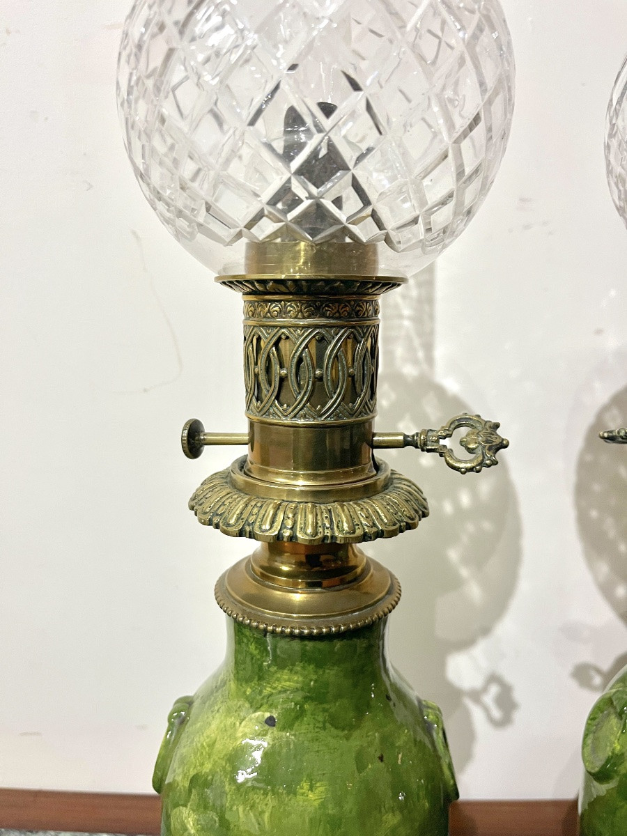 Paire de lampes en céramique Montigny sur Loing-photo-5