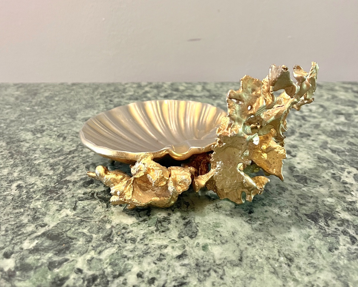 Gilded Bronze And Rock Crystal Empty Pocket Claude Victor Boeltz 1970-80-photo-1