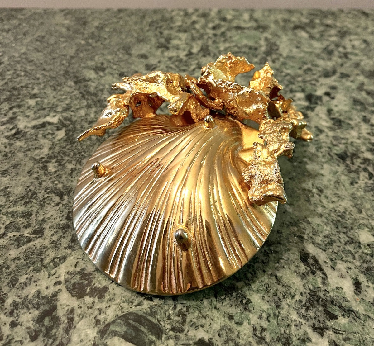 Gilded Bronze And Rock Crystal Empty Pocket Claude Victor Boeltz 1970-80-photo-7