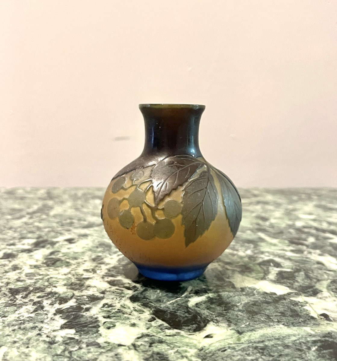 Petit Vase Emile Gallé (1848-1904)-photo-2