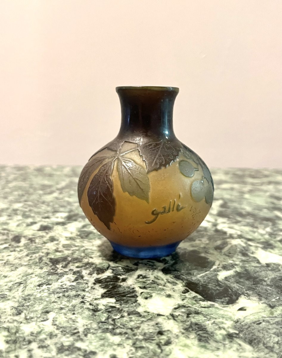 Petit Vase Emile Gallé (1848-1904)-photo-4