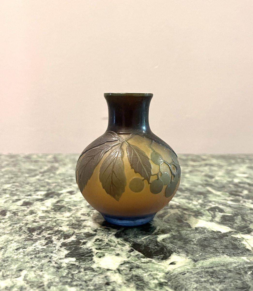 Petit Vase Emile Gallé (1848-1904)-photo-4