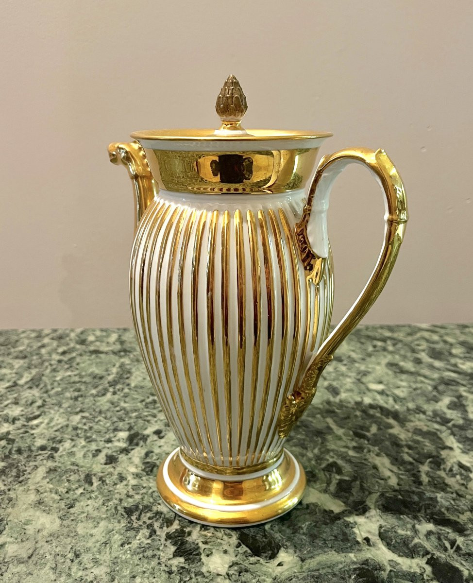 Cafetière en porcelaine de Paris époque Restauration-photo-2