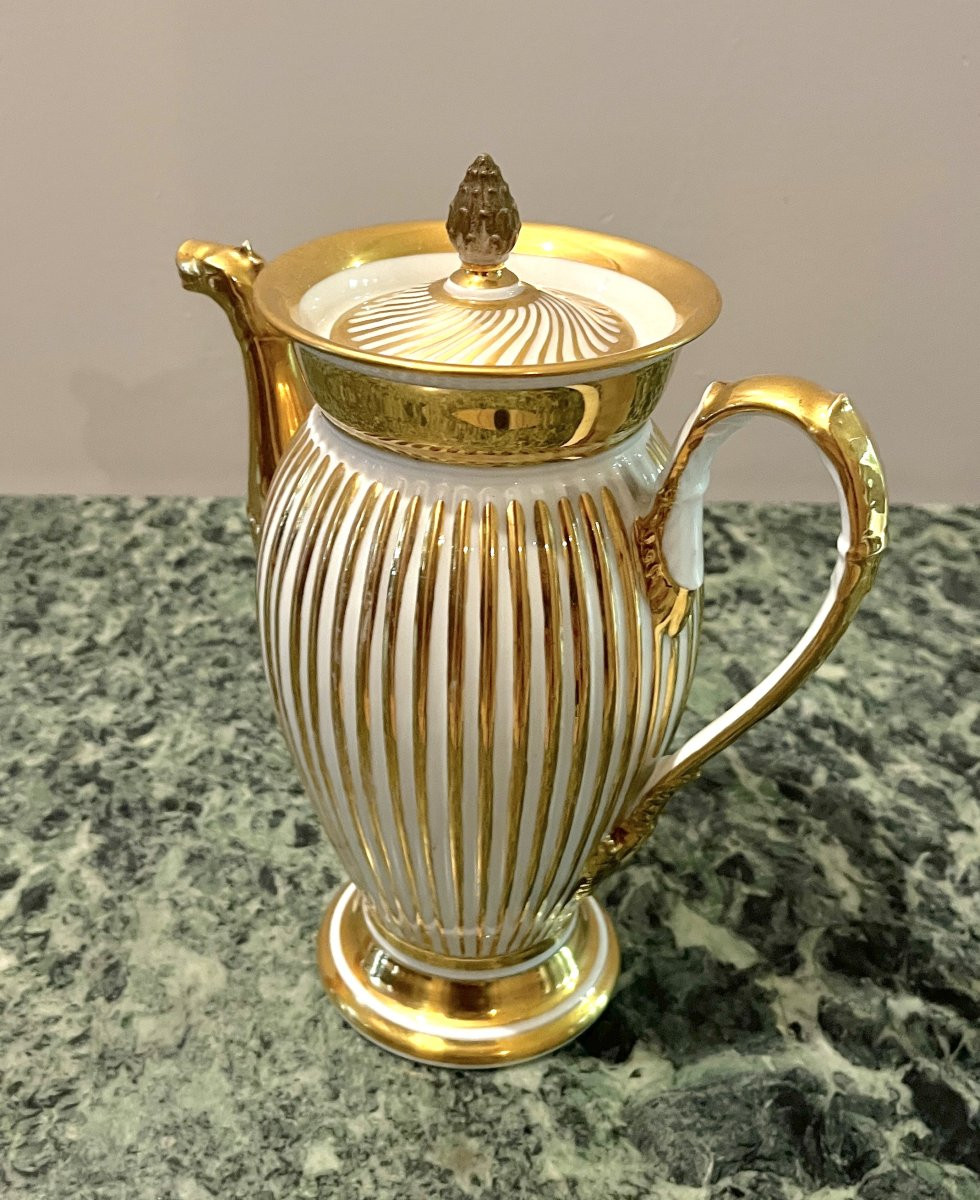 Cafetière en porcelaine de Paris époque Restauration-photo-6