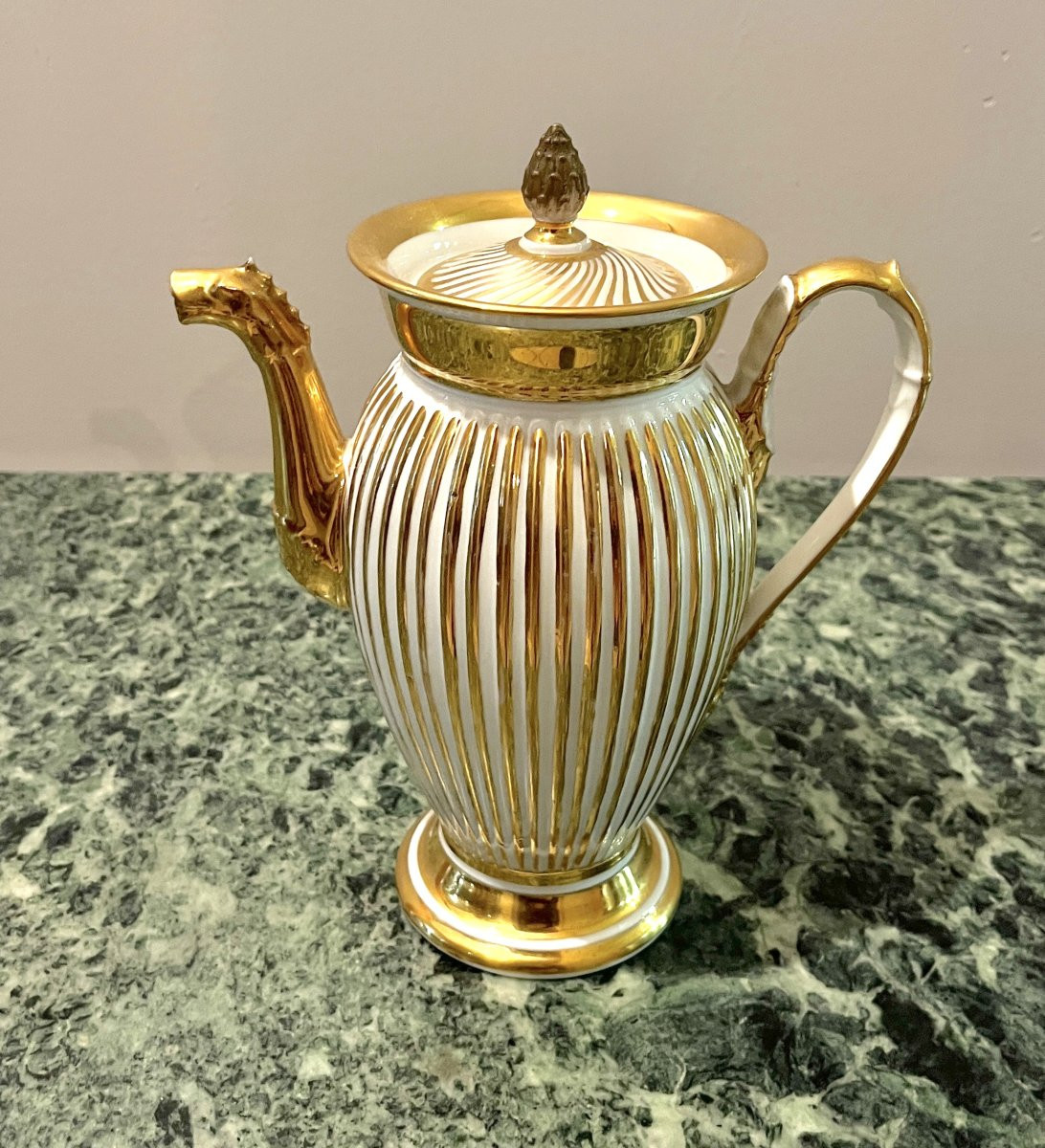 Cafetière en porcelaine de Paris époque Restauration-photo-7