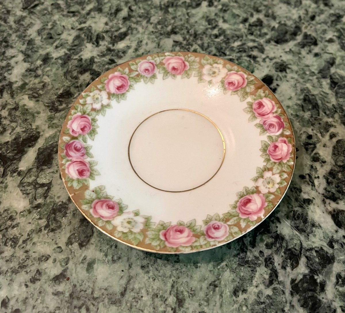 Limoges Porcelain Cup And Saucer, Late 19th Century-photo-4