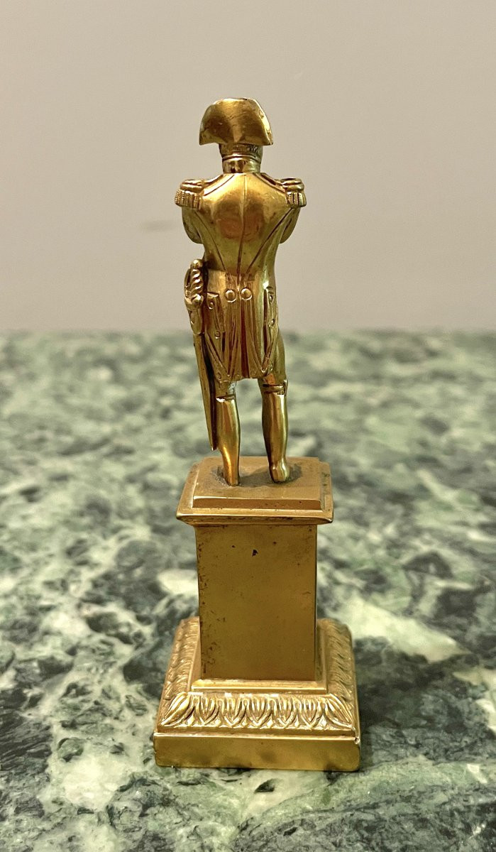 Petite statuette de Napoléon en bronze doré-photo-1