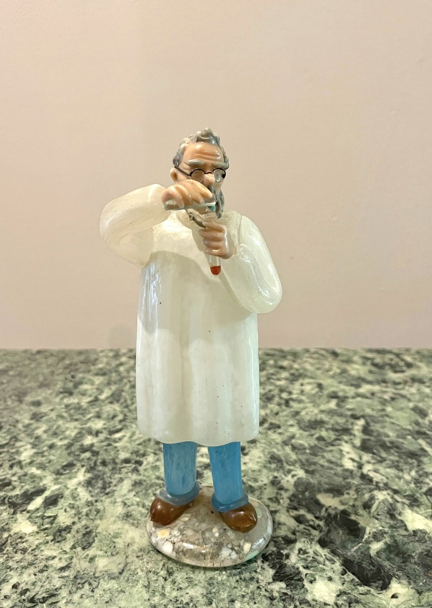 Bohemian Glass Chemist Figurine-photo-2
