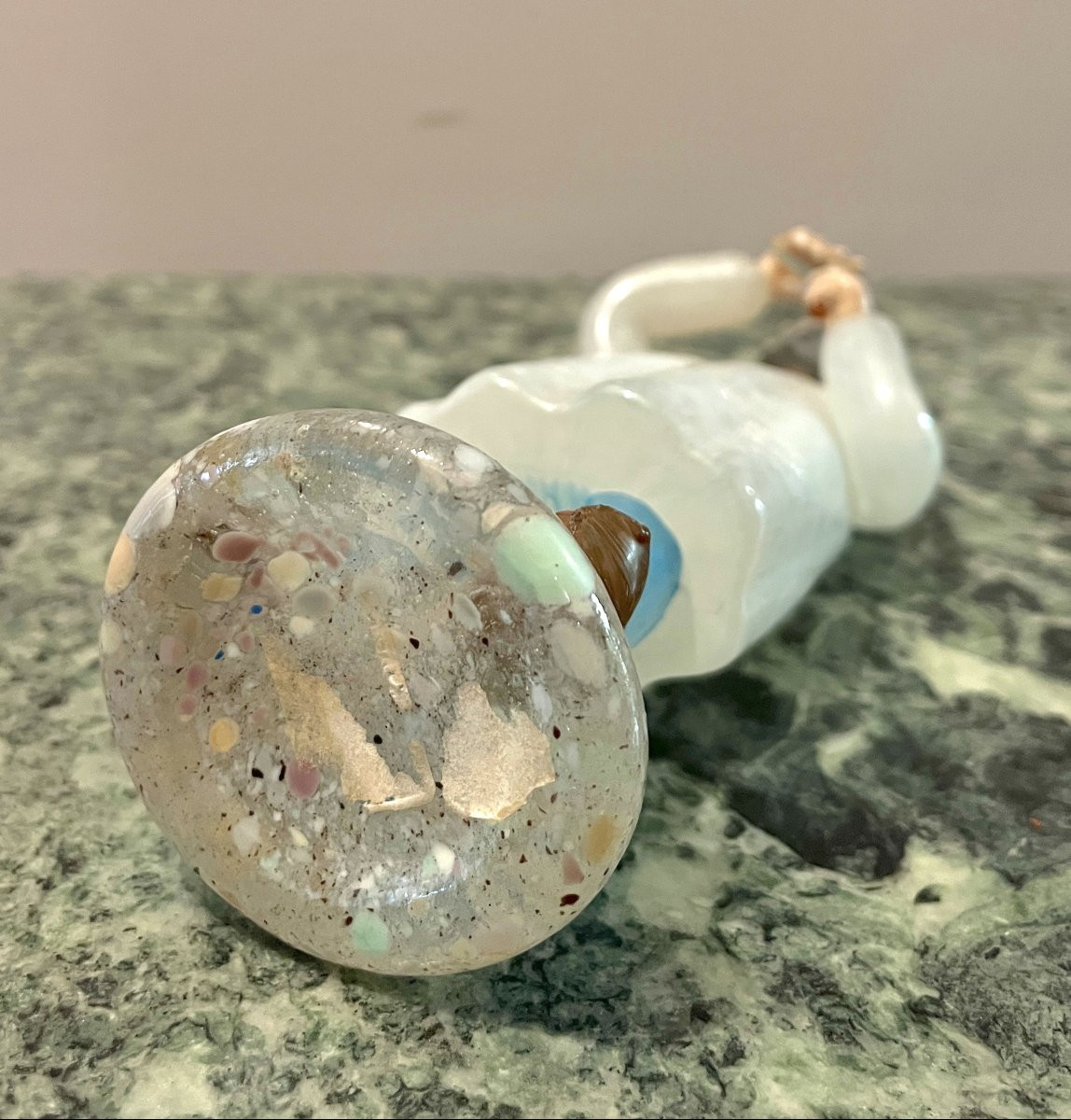 Bohemian Glass Chemist Figurine-photo-7