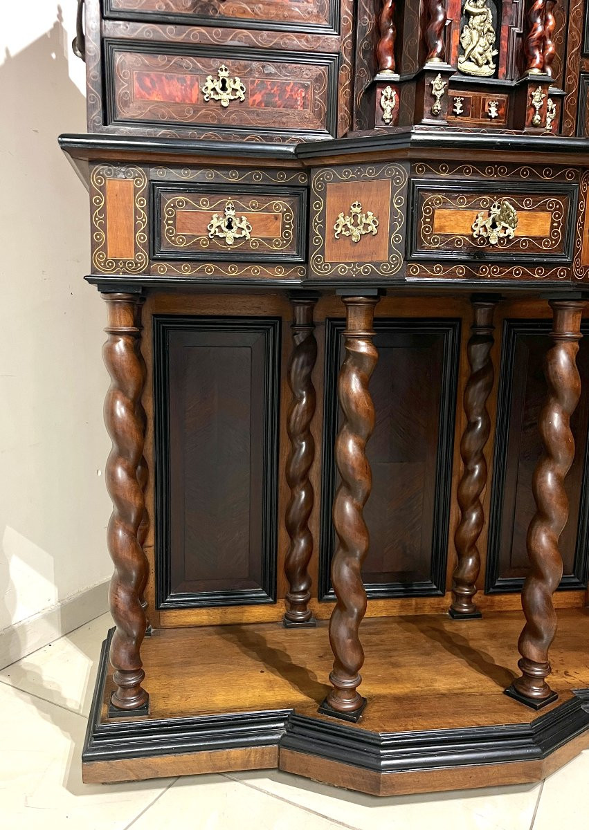 17th Century Marquetry Cabinet-photo-1