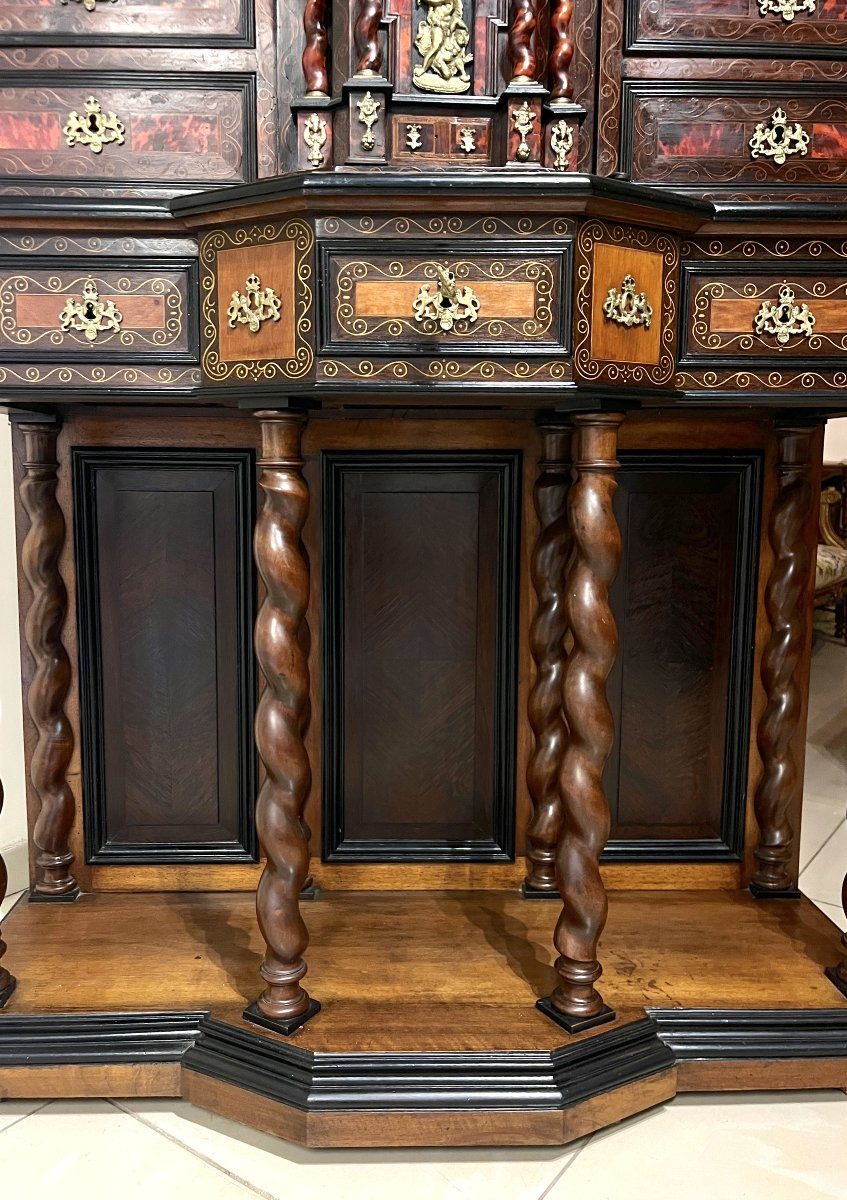 17th Century Marquetry Cabinet-photo-2
