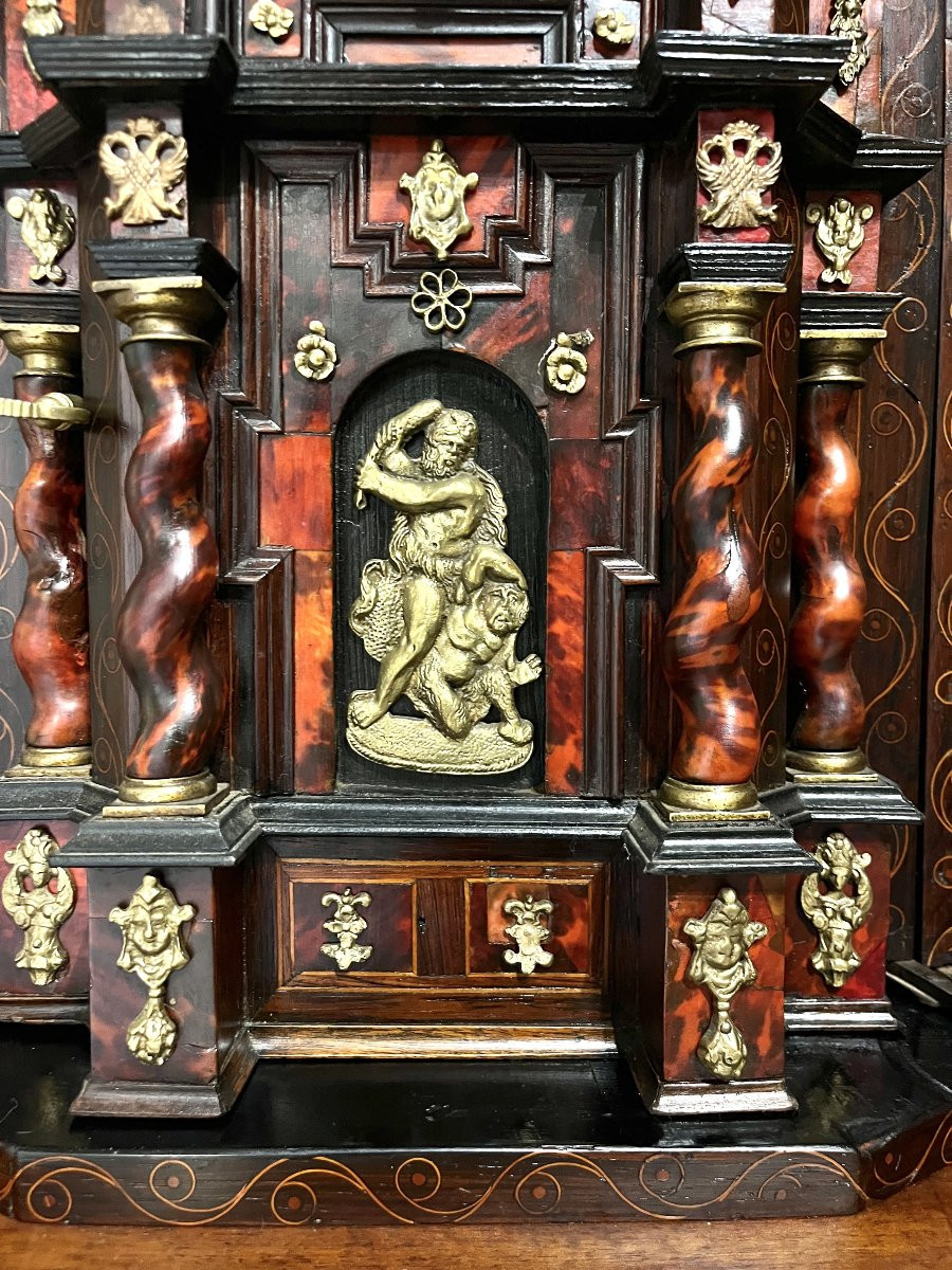 17th Century Marquetry Cabinet-photo-6