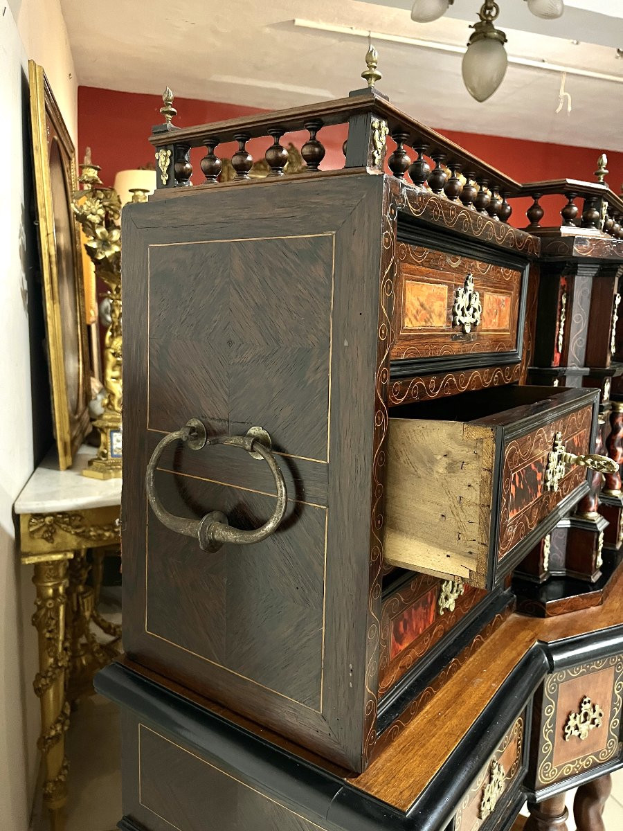 17th Century Marquetry Cabinet-photo-7