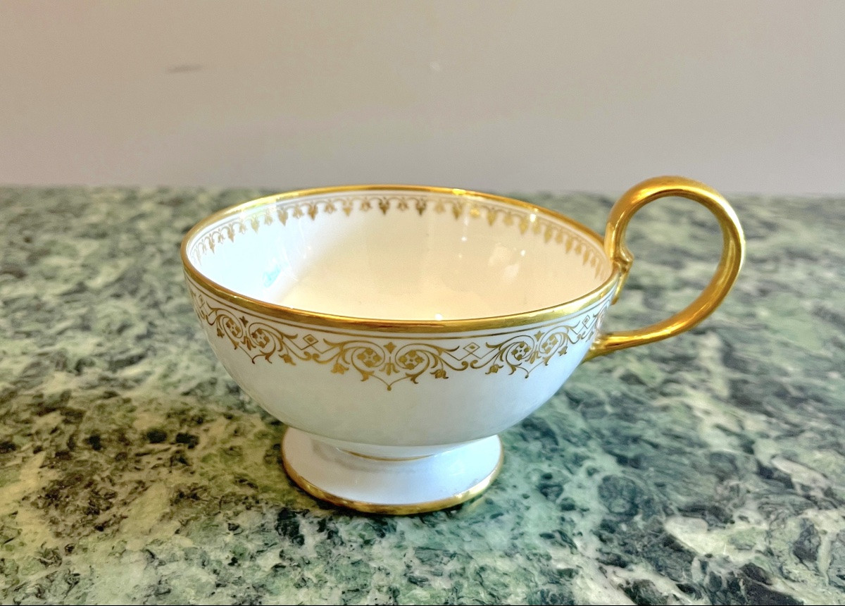 Tasse et sous tasse en porcelaine de Sèvres NIII 1868-photo-4