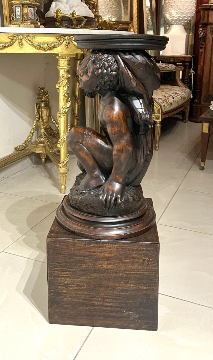 Nubian Wooden Stand 19th Century-photo-6