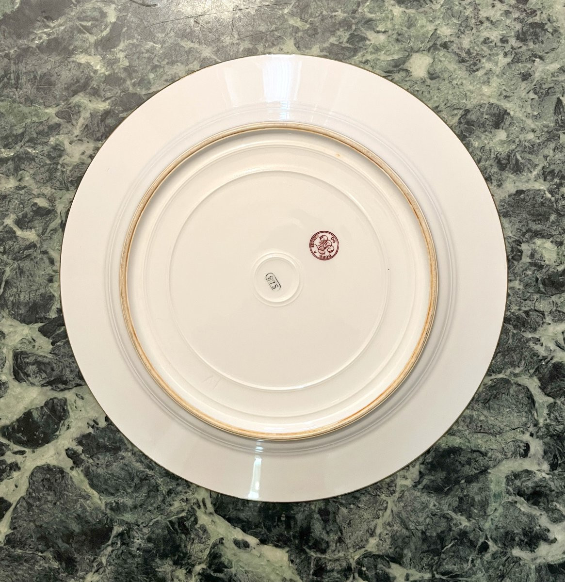 Assiette en porcelaine de Sèvres fin XIXème-photo-2