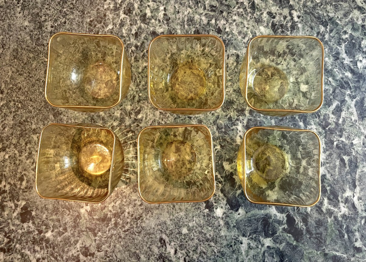 6 Daum Crystal Bowls, Late 19th Century-photo-3