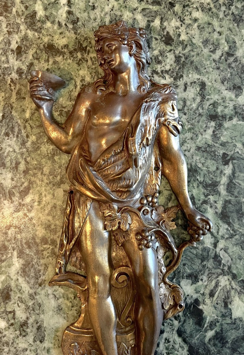 Dionysus Large Bronze Ornamentation 19th Century-photo-2