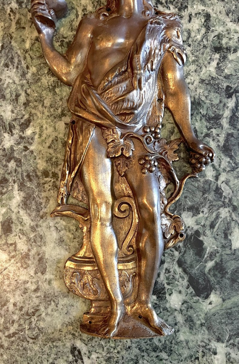 Dionysus Large Bronze Ornamentation 19th Century-photo-3