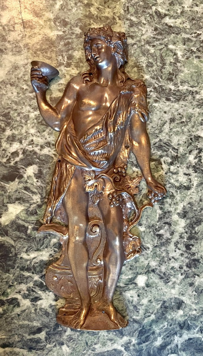 Dionysus Large Bronze Ornamentation 19th Century-photo-4