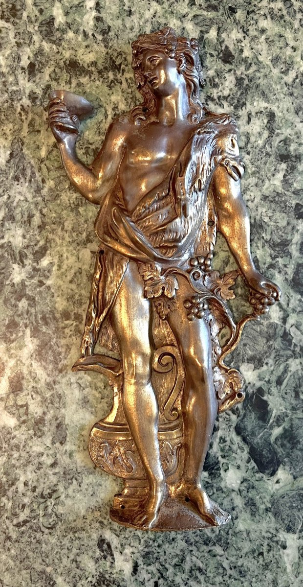 Dionysus Large Bronze Ornamentation 19th Century-photo-1