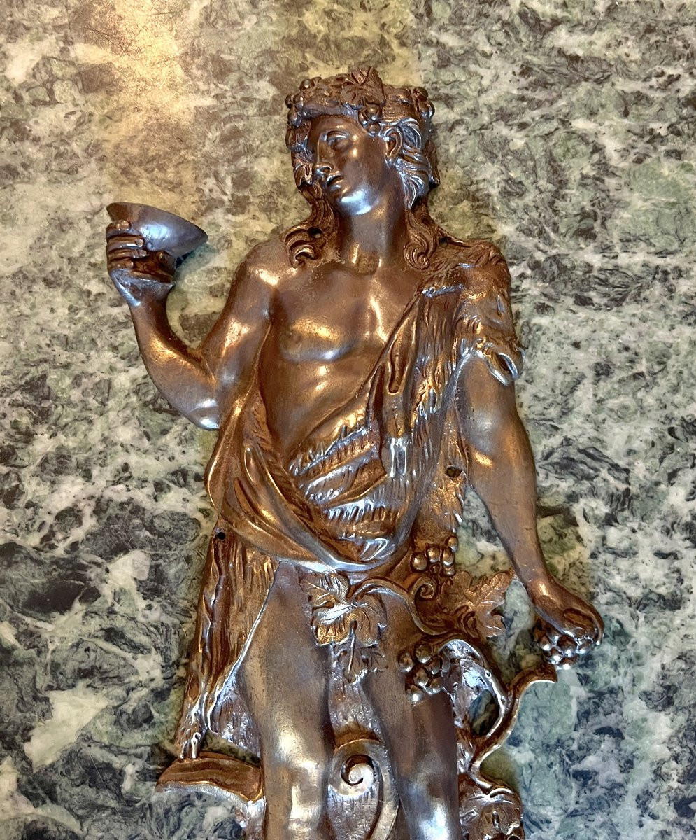 Dionysus Large Bronze Ornamentation 19th Century-photo-2