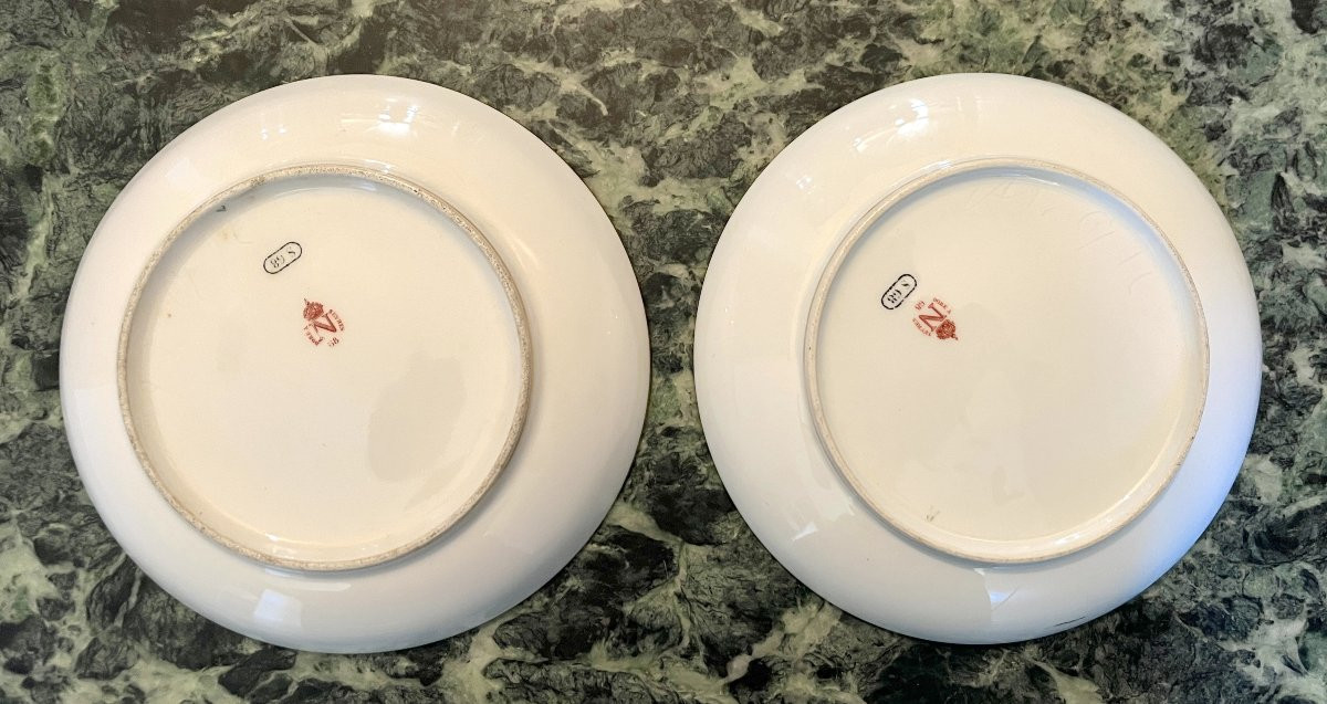 Napoleon III Sèvres Porcelain Saucers -photo-4