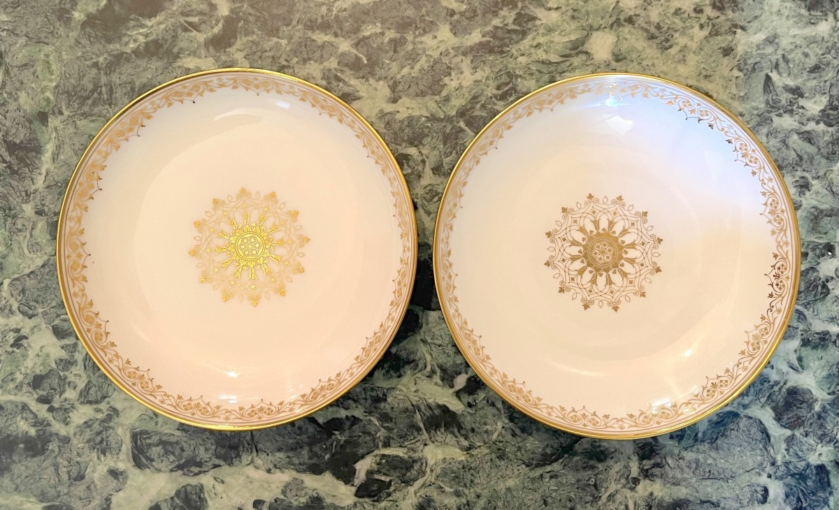 Napoleon III Sèvres Porcelain Saucers 