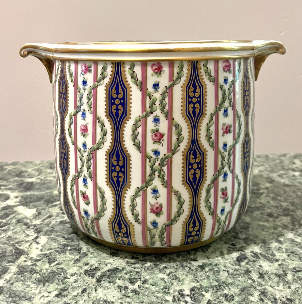 Large Sèvres Porcelain Cooler, Lxv Period-photo-3