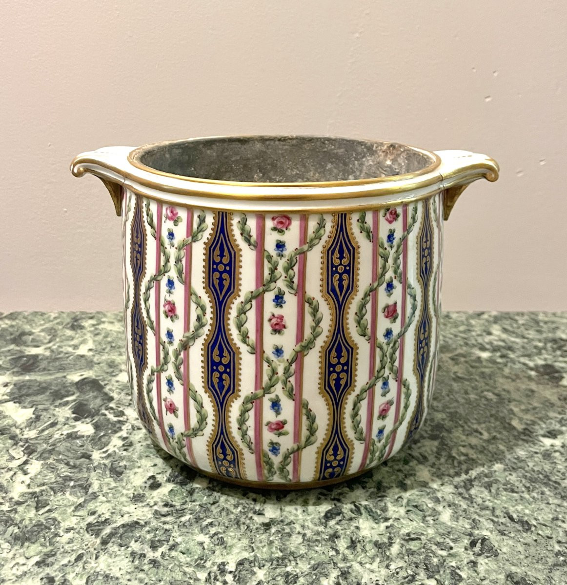 Large Sèvres Porcelain Cooler, Lxv Period-photo-1