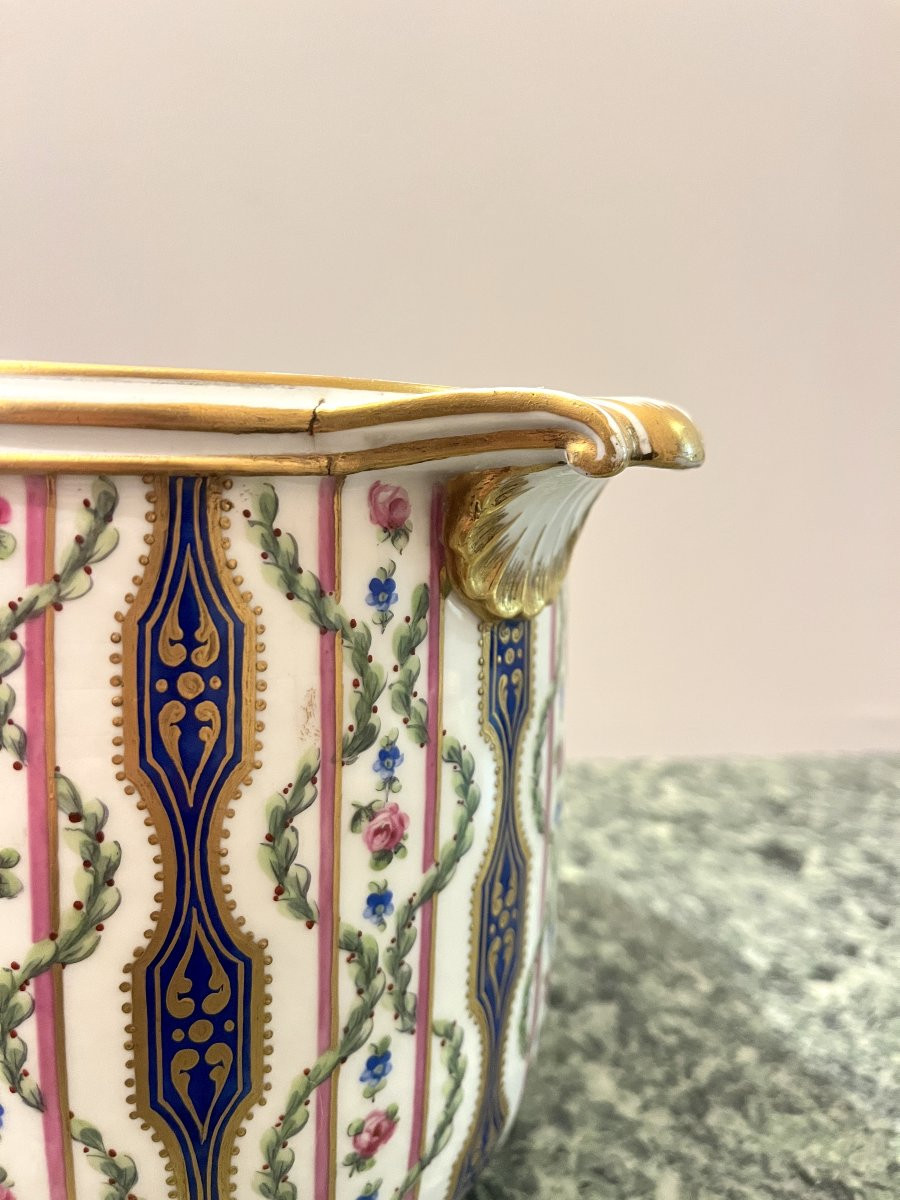 Large Sèvres Porcelain Cooler, Lxv Period-photo-4