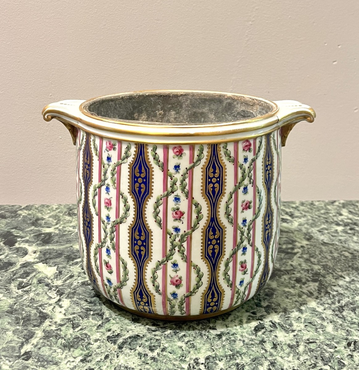 Large Sèvres Porcelain Cooler, Lxv Period