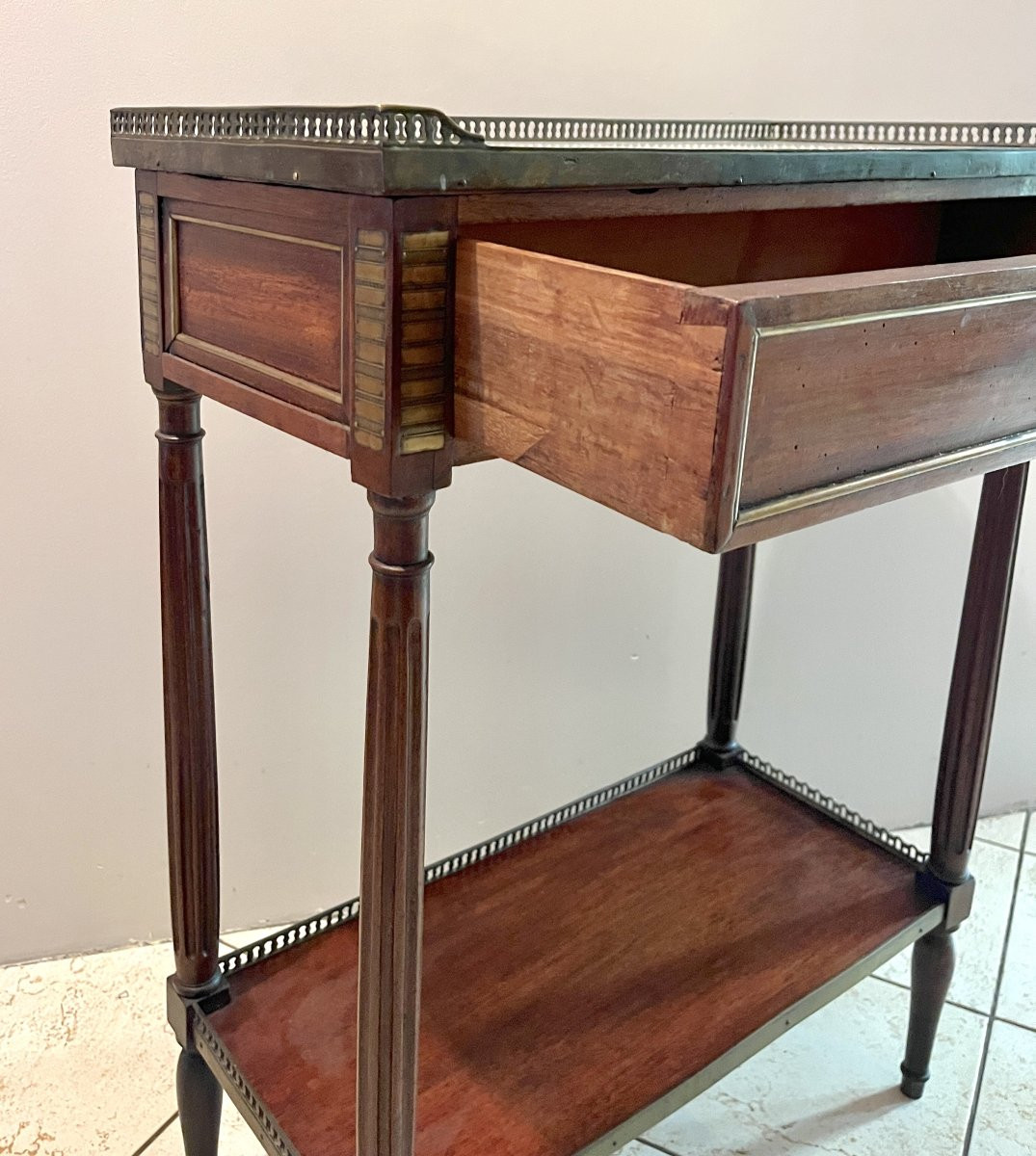 Small Console In The Lxvi Style 19th Century-photo-7