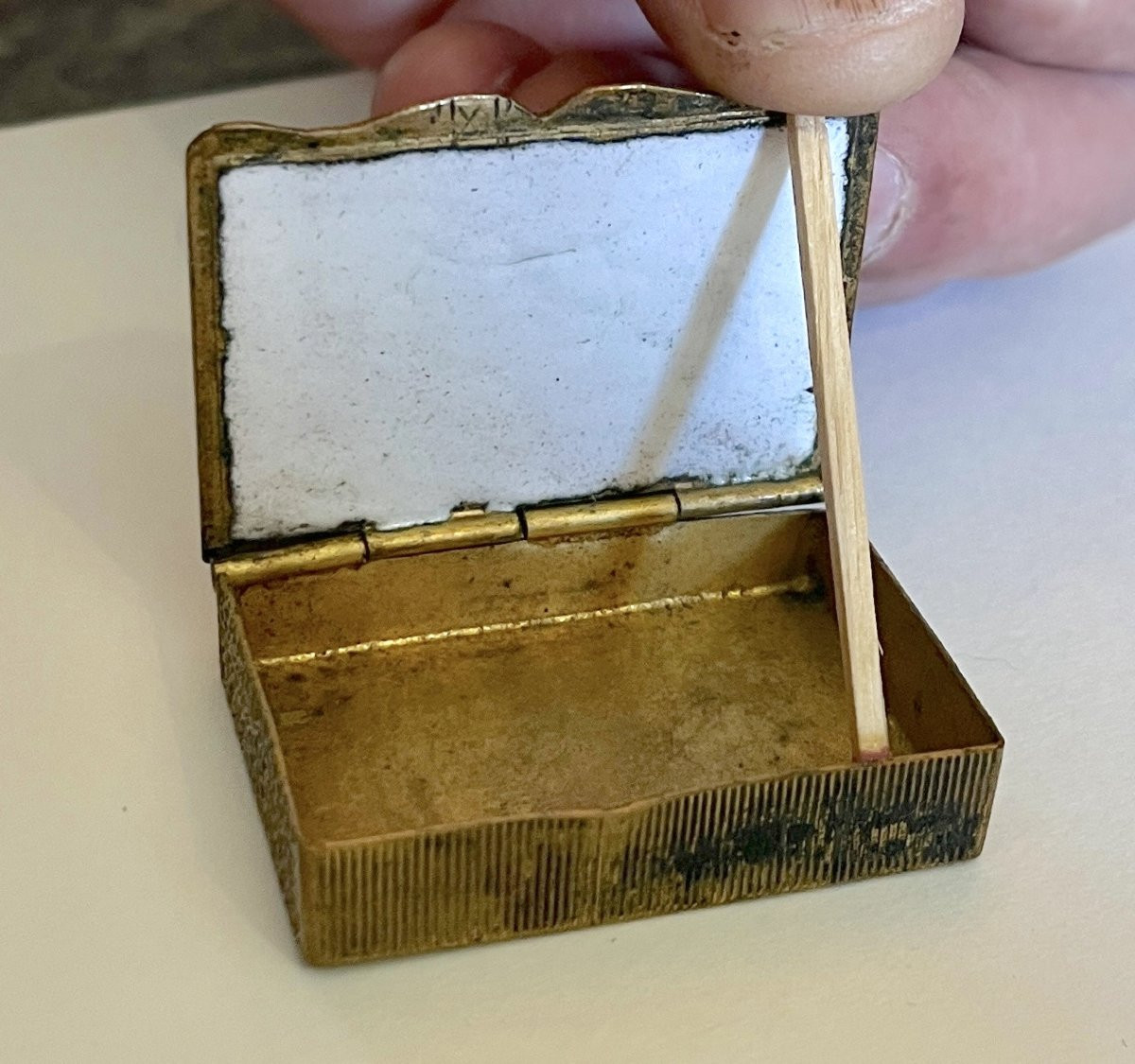 Pyrogène boite à allumettes scène coquine fin XIXème-photo-4