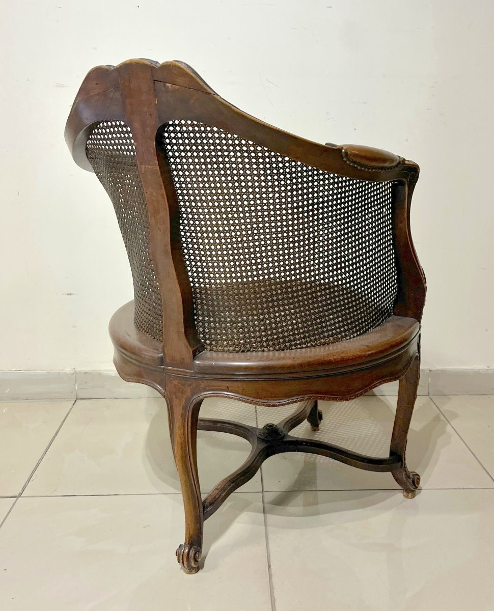 Fauteuil de bureau style LXV, XIXème siècle-photo-1