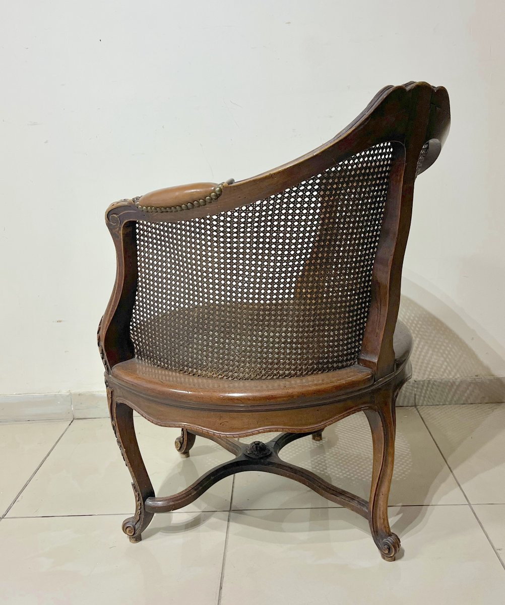 Fauteuil de bureau style LXV, XIXème siècle-photo-2