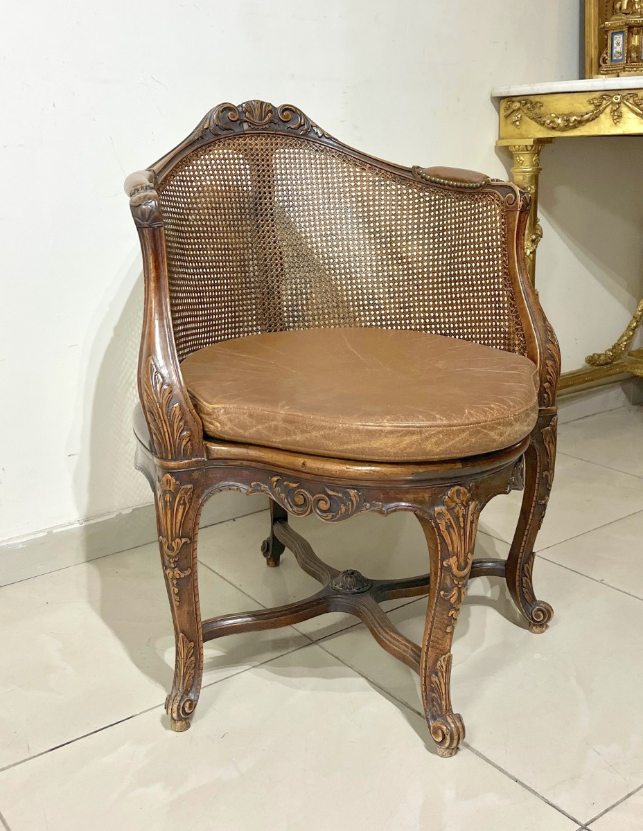 Fauteuil de bureau style LXV, XIXème siècle