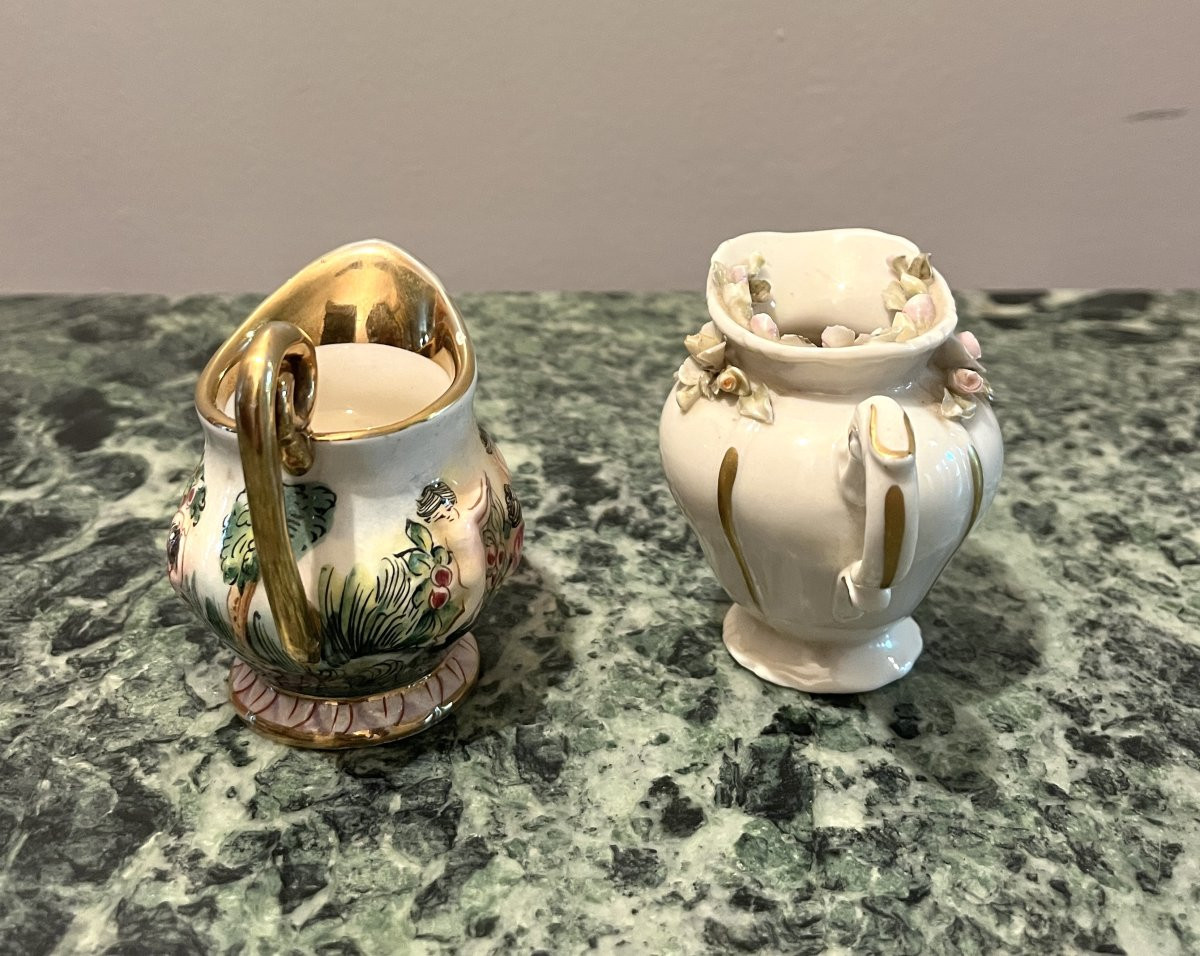 Capodimonté 2 Porcelain Milk Jugs-photo-3