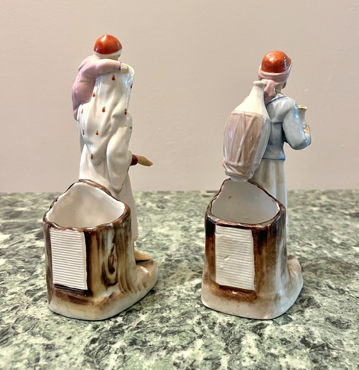 Pair Of 19th-century Porcelain Lighters-photo-4