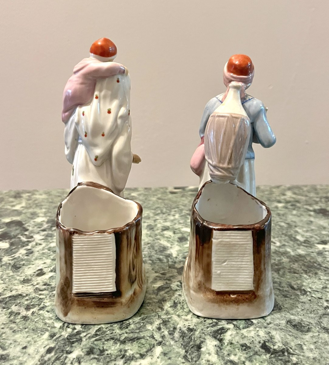 Pair Of 19th-century Porcelain Lighters-photo-1