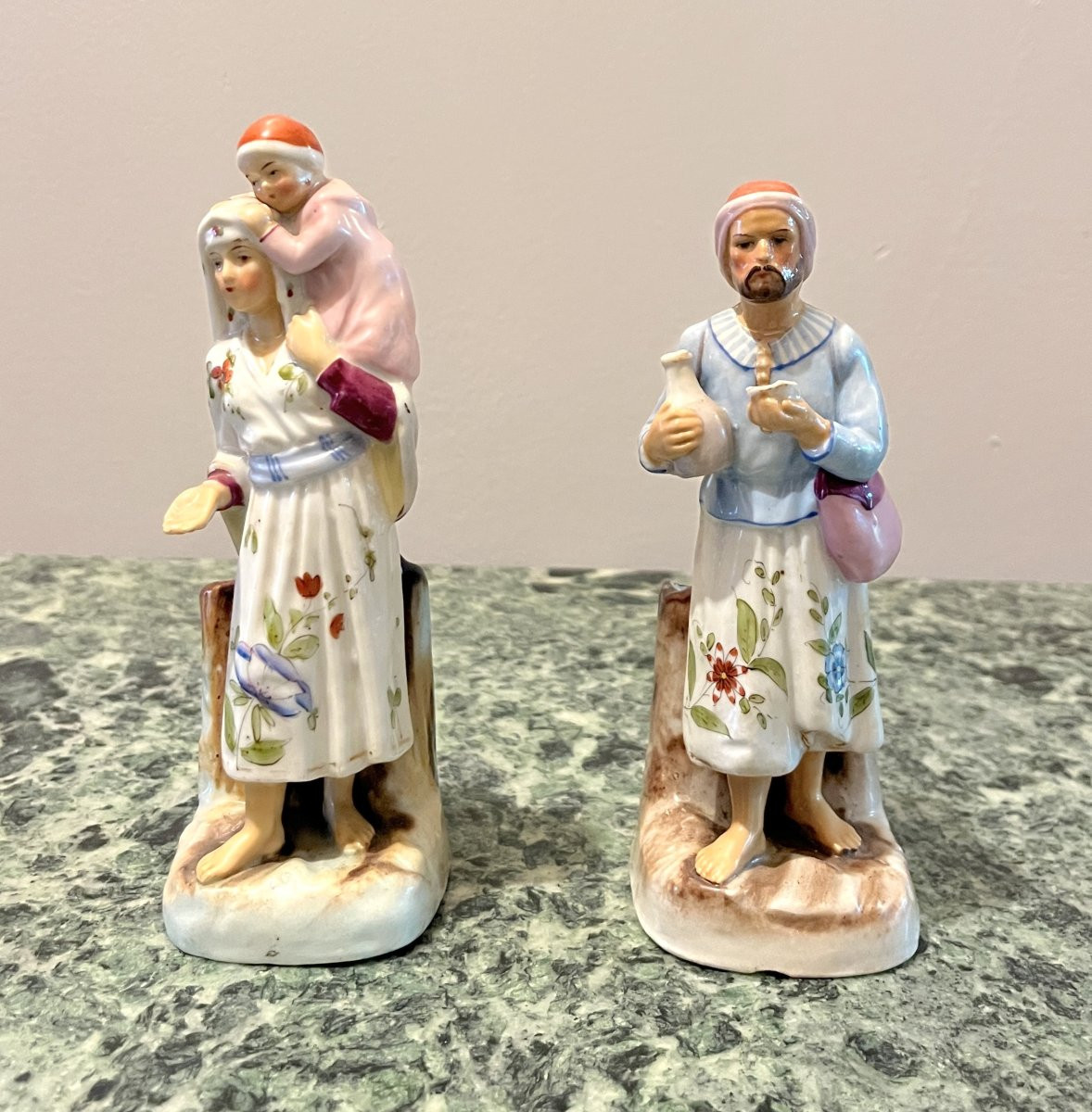 Pair Of 19th-century Porcelain Lighters-photo-5