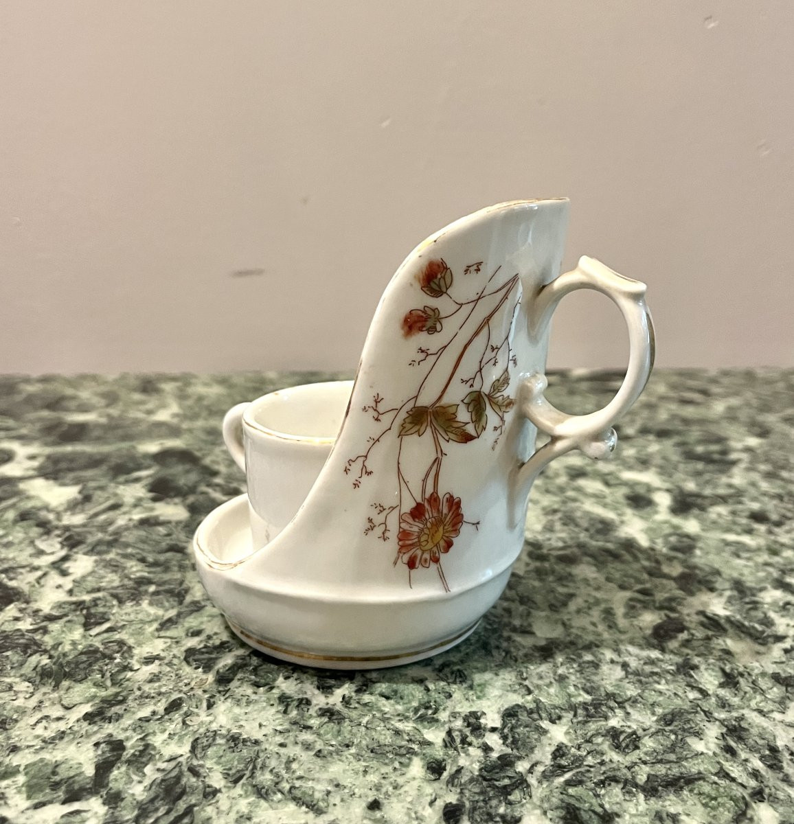 Paris Porcelain Cup And Display Stand (liter Cup And Stand)-photo-1