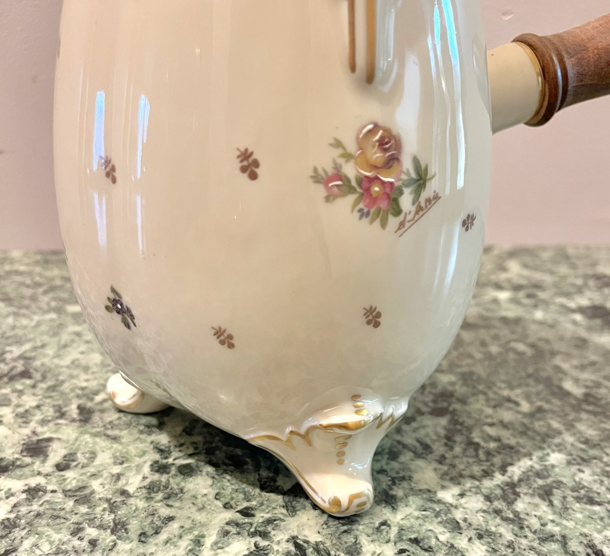 Limoges Porcelain Chocolate Pot-photo-5