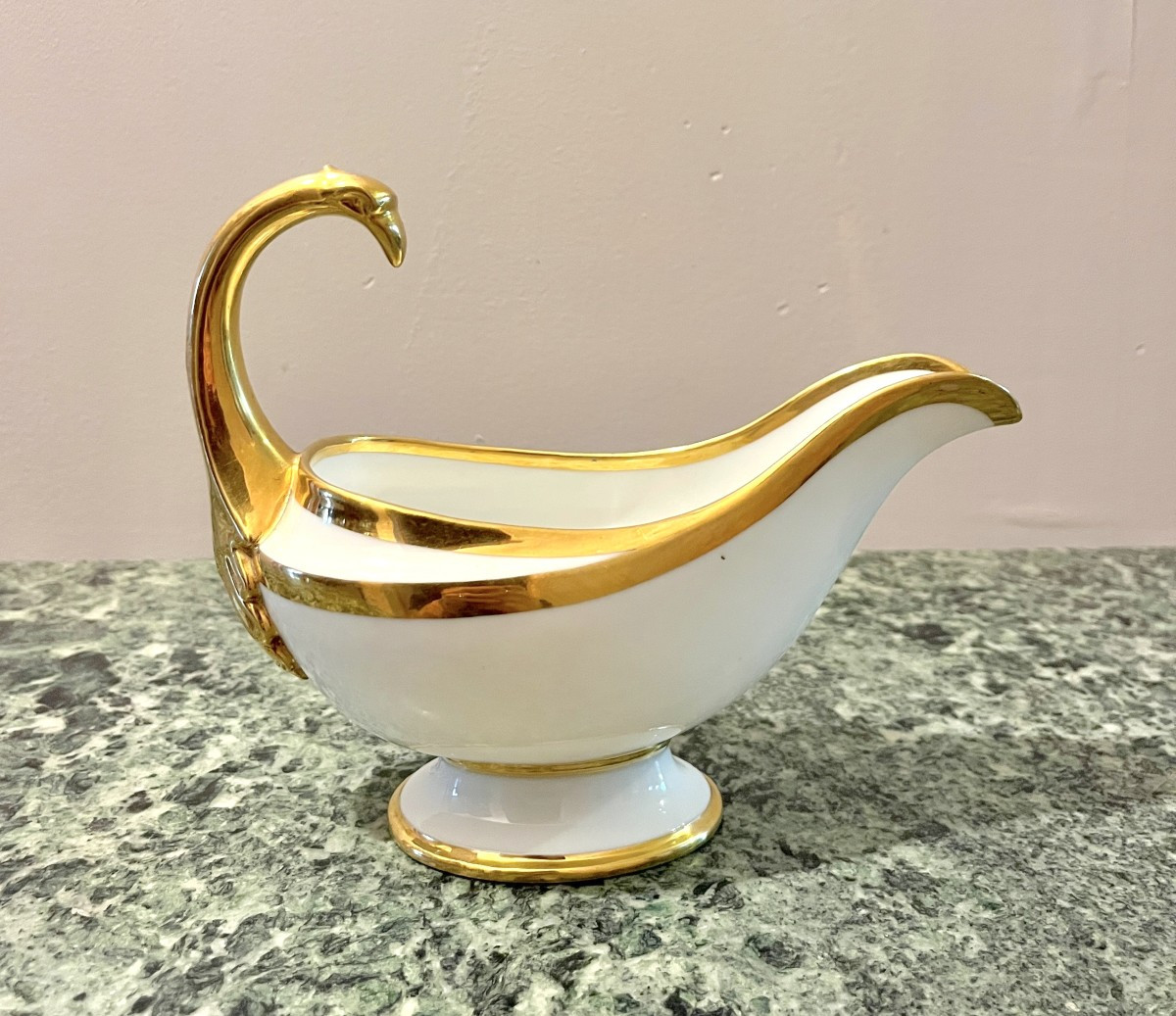 Early 19th Century Paris Porcelain Gravy Boat