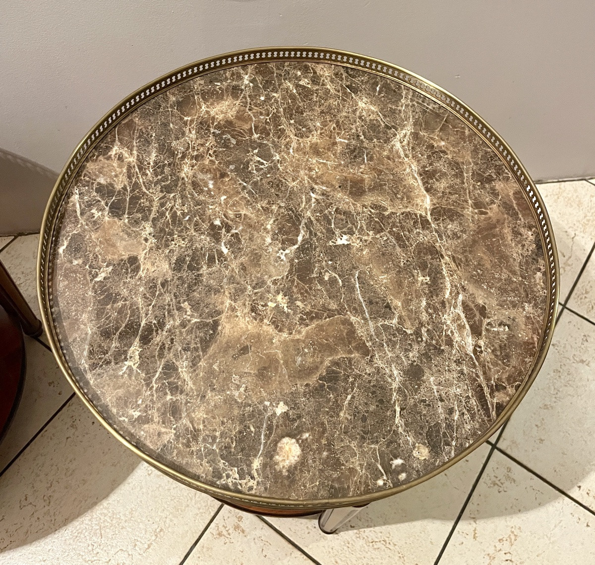 Paire de guéridons bouillotte de style LXVI-photo-7