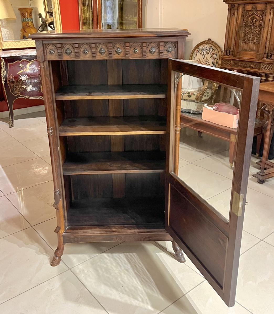 Vitrine Art Nouveau style Médiéval XIXeme-photo-7