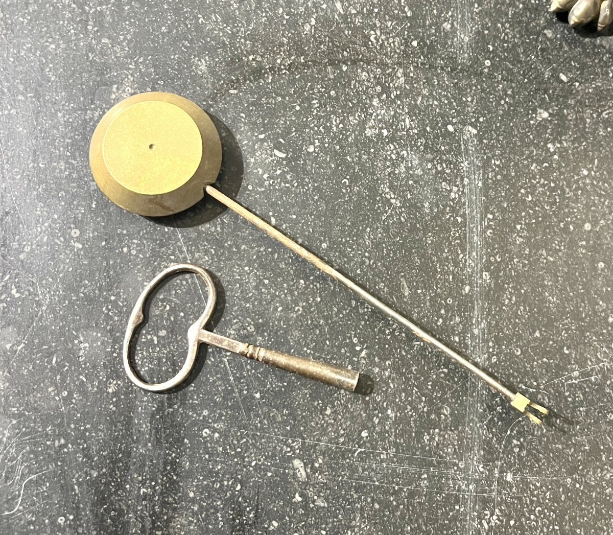 19th Century Bronze And Enamel Clock Set-photo-8