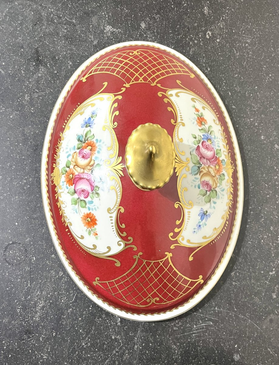 Limoges Porcelain Tureen And Stand-photo-5