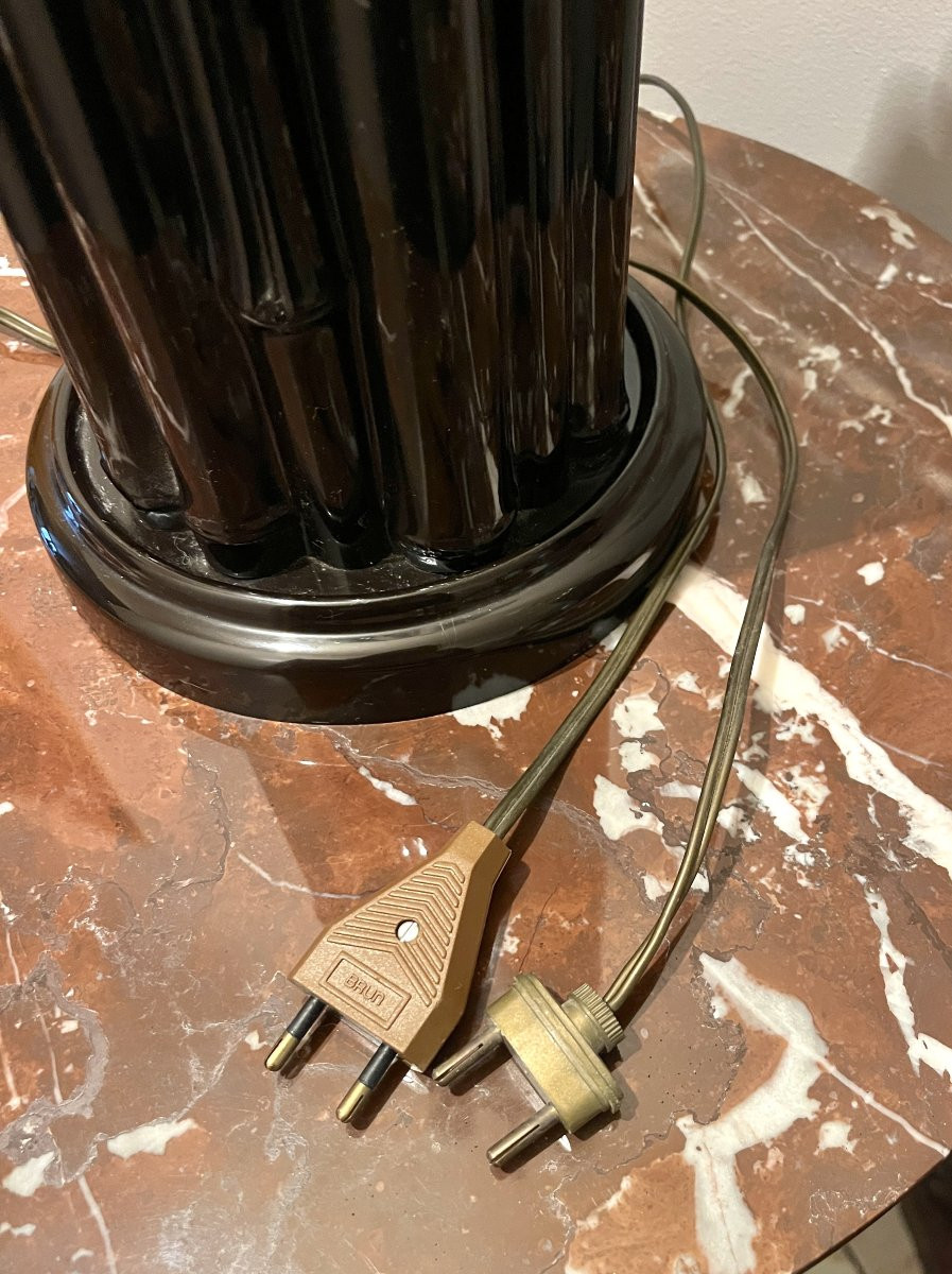 Large Pair Of "bamboo" Lamps From The 1960s-1970s-photo-4